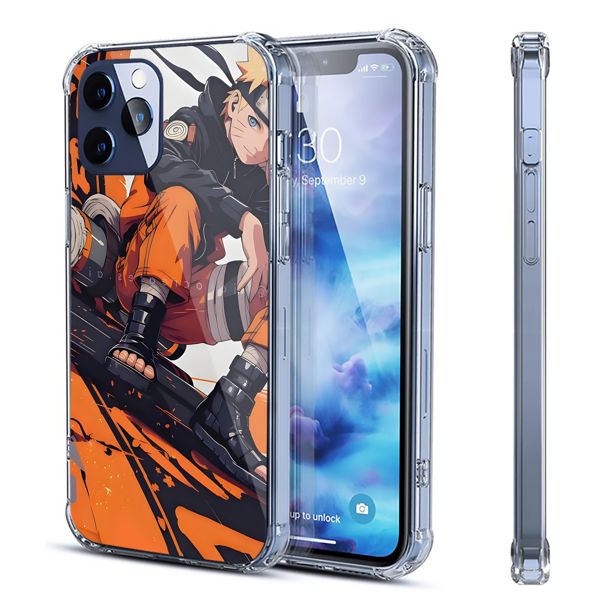 （画像用） NARUTO -ナルト- NARUTO -ナルト- 疾風伝 【iPhone 12シリーズ対応】透明スマホケース（クリアソフトケース）